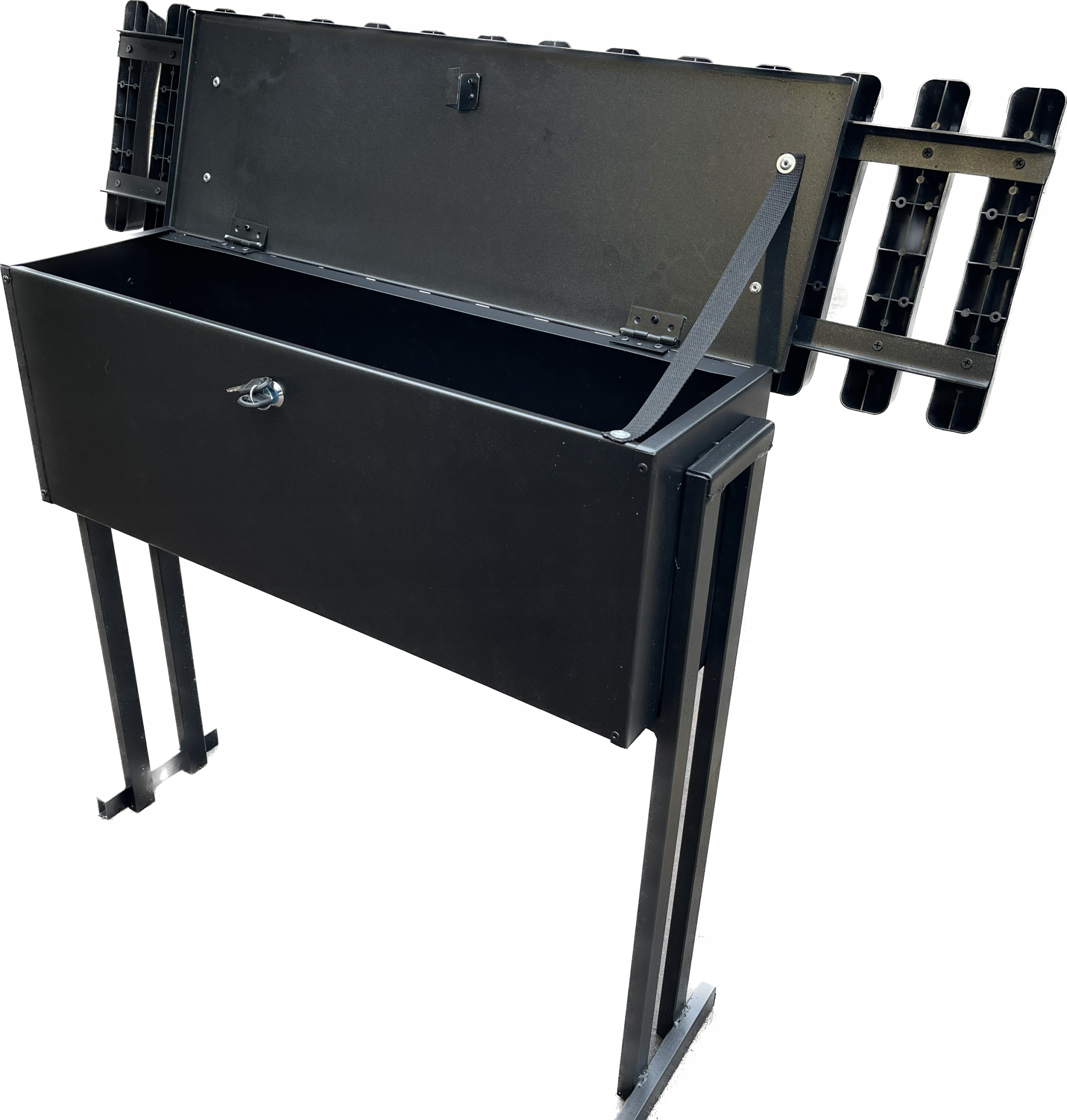 Cintorínová lavica s boxom Lavice-As 100 cm